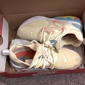 A Nike running/sport shoe worn a few times size 9 in women's.